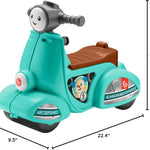 Fisher-Price Laugh & Learn Toddler Ride-On Toy, Smart Stages Cruise Along Scooter with Lights Music and Learning for Ages 1 Year and Up