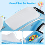 Costzon Toddler Ride On Toy, Classic Foot to Floor Sliding Car w/Steering Wheel, Horn, Headlights & Under Seat Storage, Kids Push Ride-Ons, Retro Baby Ride On Toys for Boys Girls 19-36 Months (Blue)