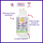 California Baby Super Sensitive Hair Conditioner | 100% Plant-Based | Fragrance Free Conditioner | Rinse-out or Leave in Conditioner | 251 mL / 8.5 oz