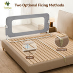 Tivellary 59’’ Reinforced Bed Rail for Toddlers – Extra Long Safety Guard with Thickened Material, Adjustable & Folding Bed Rails for Twin, Full, Queen, King Beds