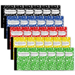 feela Composition Notebook, Mini Sized 30 Pack 5 Colors Narrow Ruled Mini Composition Books Bulk, Small Pocket Marble Cute Journal Notebooks for Kids School Home Office, Pocket Sized 4.5 x 3.25 in
