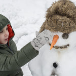 Slivery Color Toddler Gloves Kids Mittens Winter Warm Lined Fleece Gloves Waterproof Snow Baby Mitten for Boys Girls