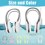 Wanmu 6Pcs Nose Plugs for Swimming Soft Silicone Swim Nose Clip with Storage Cases Non-Slip Waterproof Swimming Nose Plug Fit for Adults Kids Children Aged 7+, Pool Training Diving Water Sports