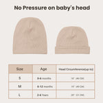 Konssy 6 Pack Baby Beanie Hats for Unisex, Toddler Beanies Baby Girl Boy Hat Warm Cap for Baby, Infant, Toddler 0-6 Months