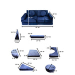 Schooled Kids Soft Play Couch (14pcs) - Children's Furntiture, Modular Kids Play Couch - Sensory Room Must Have Gifts for Toddlers - Climbing Pillow Fort