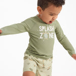 Gerber Baby Boys Baby Toddler Long Sleeved Rashguard Swim Bathing Suit Set Turtles 6-9 Months