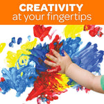Crayola Washable Finger Paints (6ct), Toddler Paint Set, Nontoxic Finger Paint for Kids, Arts & Crafts Supplies for Toddlers, Easter Basket Stuffer & Gifts [Amazon Exclusive]