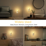 L LOHAS LED Night Lights Plug into Wall, [4 Pack] LED Night Light with Light Sensors, 30/60LM Nightlights for Kids Room, Soft White 3000K, 0.6W Automatic Plug in Wall Light for Bedroom, Hallway