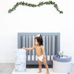 Ubbi Steel Diaper Pail, Odor Locking, No Special Bag Required, Award-Winning, Registry Must-Have, Marble