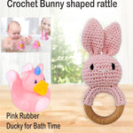 New Baby Girl Gift Basket | Unique Gift Set for a New mom Pink Baby Gift Set. Welcome Baby Care Package All w/Newborn Essentials Bundle for Expecting Moms Baby Shower, After Labor Gift