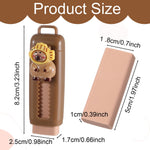 4Pcs Retractable Erasers Cute Capybara Rubber Push-Pull Eraser Soft Rubber Sliding Animal Fun Pencil Erasers for Kids Boys Girls Students Capybara Lovers School Office Supply Stationery