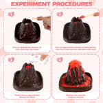 Valentines Day Large Volcano Science Kit - 24 Pack Valentines Day Gift Cards for Kids, Volcano Erupting Experiment Toys STEM Educational Toys for Classroom Exchange School Activities Party Favors