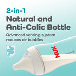 NUK Perfect Match Slow Flow Breast-Like, Anti-Colic Bottle, 5oz., 4 Pack, BPA Free