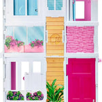 Barbie Doll House Playset, 3-Story Townhouse with 4 Rooms & Rooftop Lounge, Furniture & Accessories Including Swinging Chair (Amazon Exclusive)