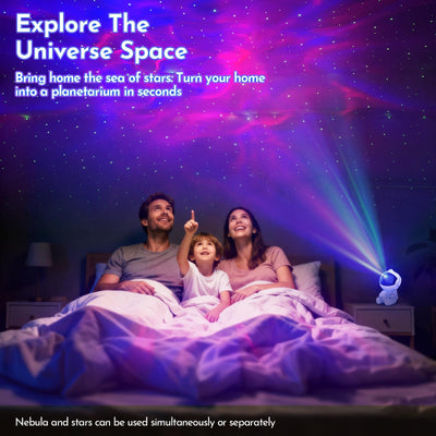 JIWYJOT Astronaut Galaxy Projector for Bedroom Decor, Birthday Gifts for Adults Teen Girl Gifts Ambient Lighting, Ceiling Space Star Night Light Projector for Kids Room Decor Aesthetic
