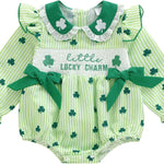 Baby Girl Christmas Outfit Velvet Bow Smocked Bubble Romper Ruffle Onesie Bodysuit Infant Fall Winter Clothes