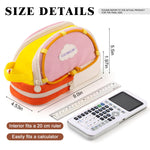 CICIMELON Large Capacity Pencil Case, Cute Aesthetic Pencil Pouch with 3 Compartments, Big Pencil Bag Organizer for School Supplies, Pen Holder for Kids, Girls, Boys, Students
