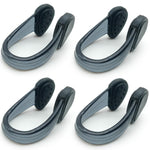 Set of 4 Waterproof Swimming Nose Clips for Adults Kids Age 8+ Nose Plugs for Diving Swimming and Other Water Sports (Black)