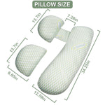 Oskeray Pregnancy Pillow, Maternity Pillow for Pregnant Women, Soft Maternity Pillow with Detachable & Adjustable Pillow Cover, HIPS Legs