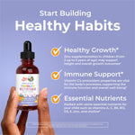 MaryRuth's Toddler Multivitamin | Vitamin A C D E B6 B12 Zinc | Healthy Growth Support | Immunity | Bone Health | Cognitive Function | Organic | Sugar Free | Vegan | Non-GMO | 2 Fl Oz | 30 Day Supply