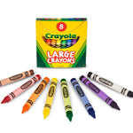 Crayola Large Crayons - Assorted (8 Count), Giant Crayons for Kids & Toddlers, Ages 2+