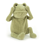 Jellycat Fergus Frog Stuffed Animal, Medium 13 inches - Amphibian Plush Toy - Classic Children's Gift