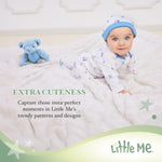 Little Me Clothes for Baby Boys’ and Girls’ Sweater and Cap Set, Soft Cable Knit Cotton Outfit with Pearlized Buttons, Baby Essentials, Pink, 9 Months