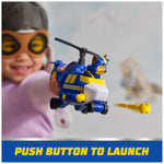 PAW Patrol: Air Rescue Chase Action Figure & Hero Helicopter Toy with Projectile Launcher & 2 Projectiles, Kids Toys for Boys & Girls Ages 3+