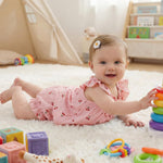Jecson Infant Girl Outfits Newborn Baby Girl Summer Clothes 12-18 Month Girl Clothes Sleeveless Ruffle Top And Bloomers Shorts Set