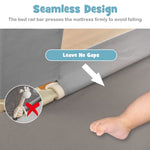BABY JOY Bed Rail for Toddlers, 77'' Extra Long, Height Adjustable & Foldable Baby Bed Rail Guard w/Storage Pocket & Double Safety Child Lock for Kids Twin Double Full Size Queen King Mattress (Gray)