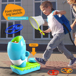 WATUDOU 15 PCS Flying Disc Launcher Outdoor Indoor Game Toys Gifts for 3 4 5 6 7 Year Old Boys Kids, Outdoor Outside Game Toys for Boys Girls Ages 3-5 4-8, Ideal 3 4 5 6 Year Old Birthday Gifts