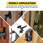 6" L-Handle Lock kit-Hurrikom Shed Door Latch with 5 Keys, 6" Stem Shed T-Handle Lock Kit for Sheds Doors, Playhouses, Chicken Coops,Camper, RV, Garage Door(Black)