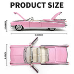 RZAPE Toy Car Models 1/24 Diecast Cars Eldorado Metal Model Cars Carros De Coleccion,Model Car Kits for Adults and Boys,Pull Back Car with Lights and Sounds,Toy Cars for Boys Age 4-7（Pink）