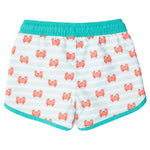RUGGEDBUTTS Boys UPF50+ Sun Protection Dolphin Hem Swim Trunks - Crabby Cove, 3T