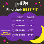 Pull-Ups Girls' Night-Time Potty Training Pants, Size 5T-6T Overnight Training Underwear (46-60 lbs), 80 Ct