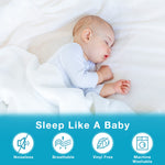 Lunsing Queen Mattress Protector, Soft Breathable Waterproof Queen Size Mattress Pad Cover, 6-18 inches Deep Pocket, White