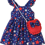 Mioglrie Baby Girl Clothes Newborn Dress Summer Toddler Girls' Clothing Casual Sundress with Cute Bag Infant Outfits
