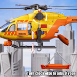 CSDCSD Rescue Transport Helicopters Kids Toys,Helicopters Toy with Crane and Transport Racks,Gifts for Age 3 4 5 6+ Years Old Boys Girls