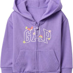 GAP Baby Girls' Playtime Favorite Logo Full Zip Hoodie Hooded Sweatshirt