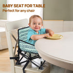 Baby Beach Chair, Babies Booster Seat for Kitchen Chair with Tray,Indoor/Outdoor Use (Green)