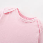 AIWUHE Unisex-Baby Short Sleeve Bodysuits Cotton One-piece Boy Girl Summer Clothes Pink 0-3 Months