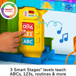 Fisher-Price Little People Toddler Playset Light-Up Learning Garage with Smart Stages Plus Toy Car and Ramp for Ages 1+ Years