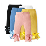 Toddler Baby Girl Legging Pants 5-Pack in Grey White Black Orange and Pink 6-9 Months
