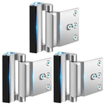 Home Security Door Lock 3 Pack Metal Door Reinforcement Lock for Kids Safety Top Front Door Child Proof Safety Lock Defend High Security Door Locks Latch Withstand 800lbs for Inside Swing Door Chain
