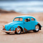 Jada Toys Disney Lilo and Stitch 1:32 Volkswagen Beetle Die-cast Car w/ 1.65" Stitch Figure, Toys for Kids and Adults