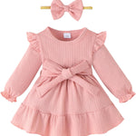 Mioglrie Baby Girl Dress Toddler Girls' Dresses 3 6 9 12 18 24 Months 2t 3t Girls Clothes Fall Winter Outfits