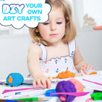 MuseLuxe Air Dry Clay - 64 Pack Modeling Clay Kit with 3 Sculpting Tools,Safe & Non-Toxic,DIY Magic Toys Gift for Boys,Girls,Kids - 32 Colors