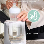 Grownsy Nutri Bottle Warmer with Innovative Auto-Lift Feature, Retain Fullest Nutrients Compact Baby Bottle Warmer, Fast & Even Heat, Always Right Temperature, Night Light for Nighttime Breastfeeding