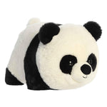 Aurora® Adorable Spudsters™ Pei Panda™ Stuffed Animal - Round Shape Makes for Comforting Cuddles - Perfect for Kids All Ages and Animal Loving Adults - Black 11 Inches