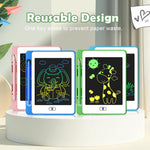 4 Pack LCD Writing Tablet for Kids, 6.5 Inch Colorful Doodle Board Drawing Tablet, Erasable Reusable Electronic Drawing Pads, Educational Learning Toys Birthday Gifts for Girls Boys Age 3 4 5 6 7 8